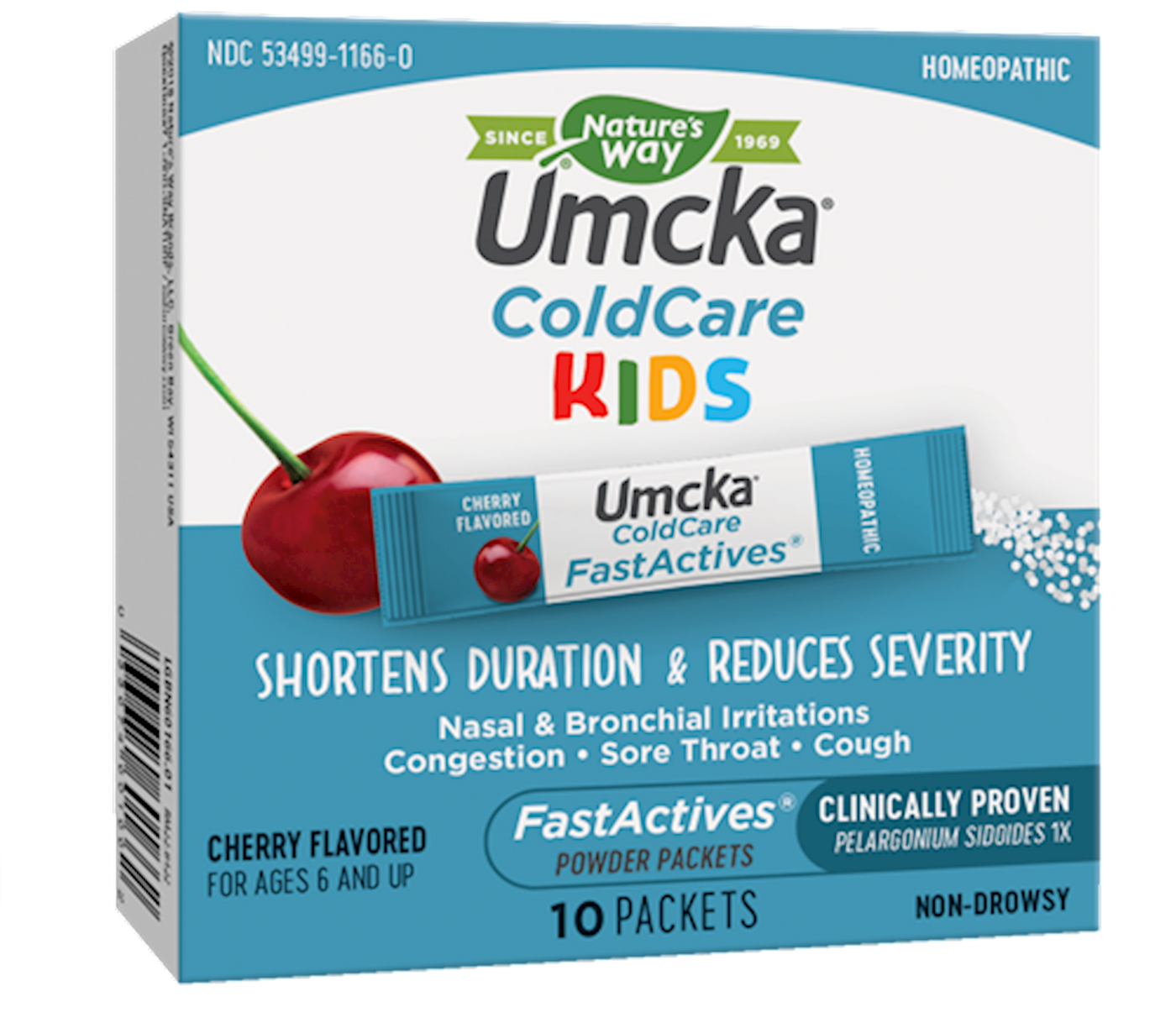 Umcka Coldcare Kids Cherry 10 pkts Curated Wellness
