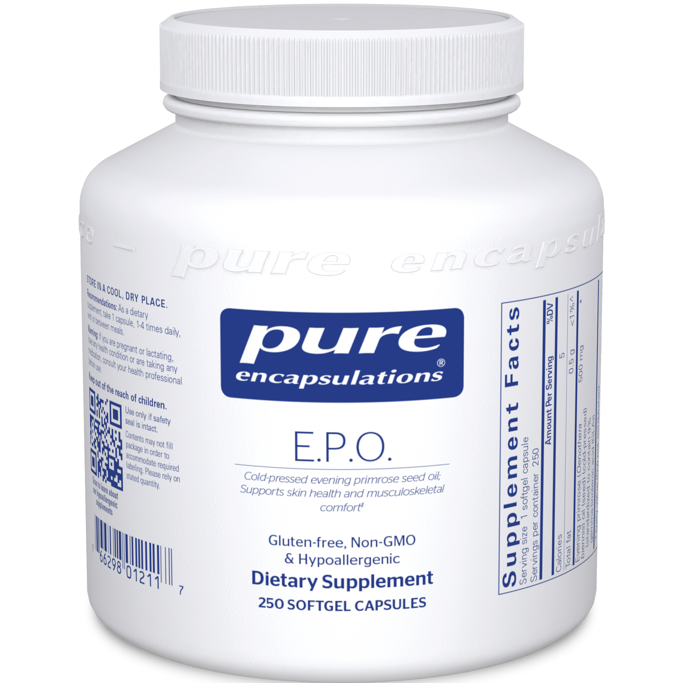 E.P.O. (evening primrose oil) 250 gels Curated Wellness