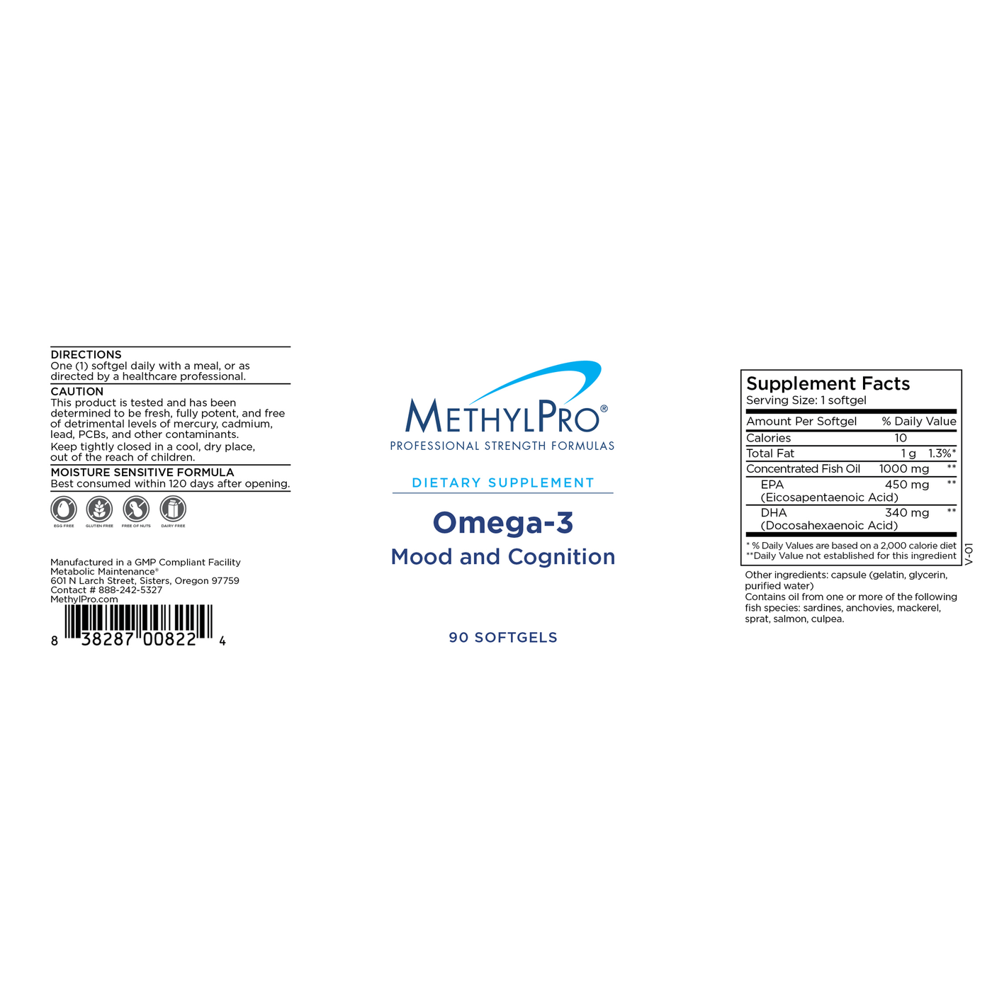 Omega-3 90 softgel Curated Wellness