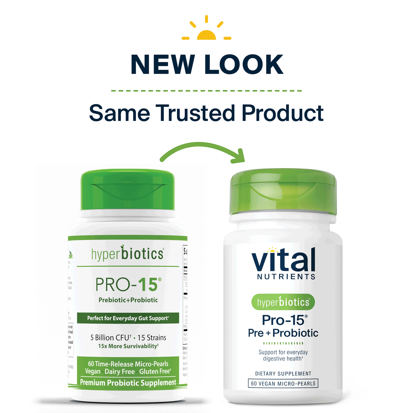 Hyperbiotics Pro-15 Pre + Probiotic 60ct Curated Wellness