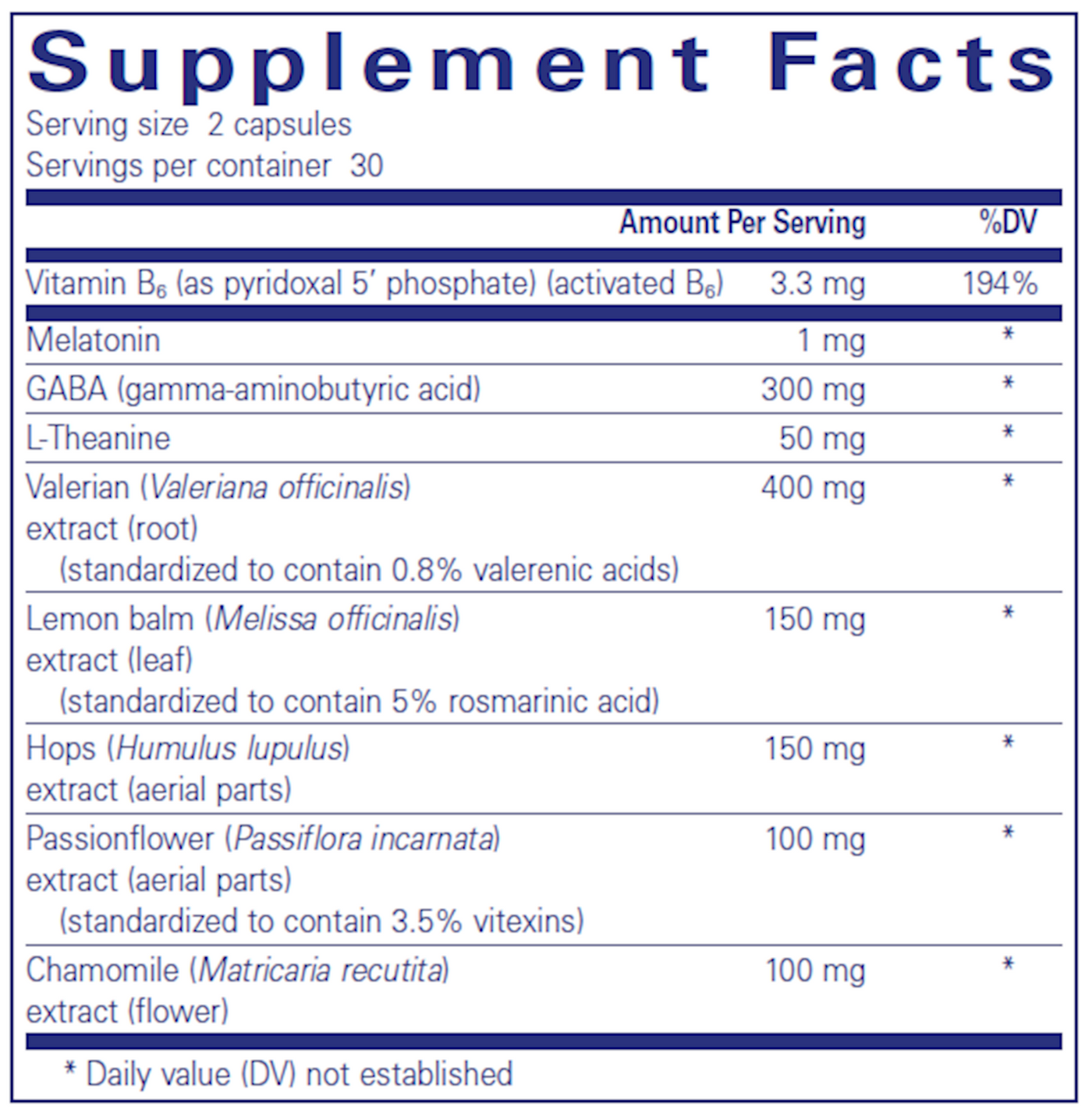 Best-Rest Formula 60 caps Curated Wellness