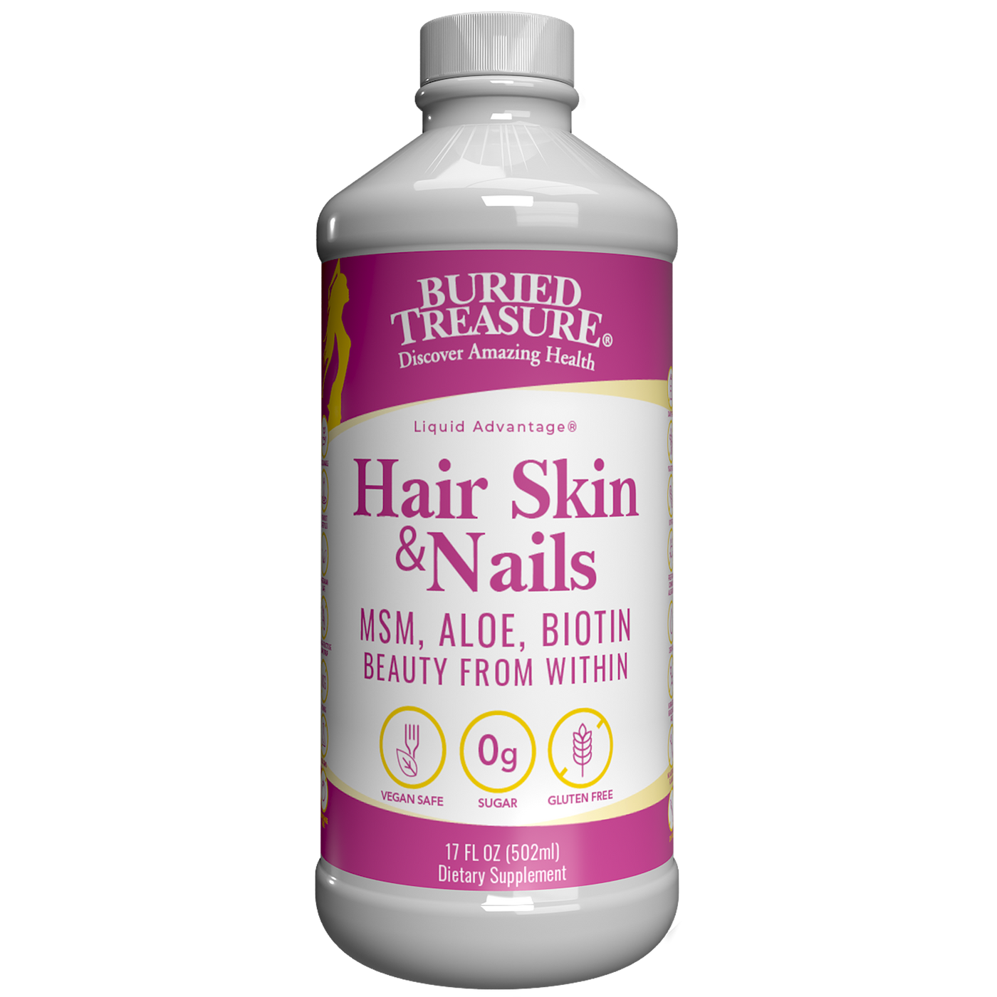 Hair Skin & Nails 16.54 fl oz Curated Wellness