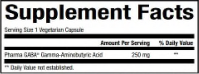 Pharma Gaba 250 mg  Curated Wellness