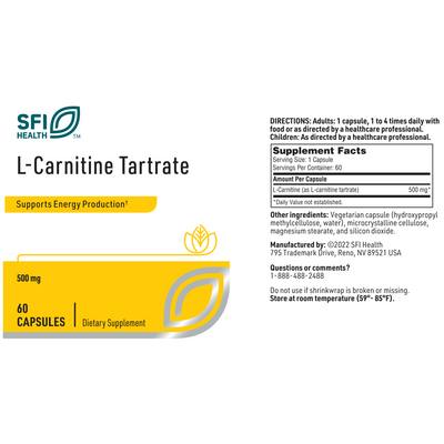 L-Carnitine Tartrate 60 caps