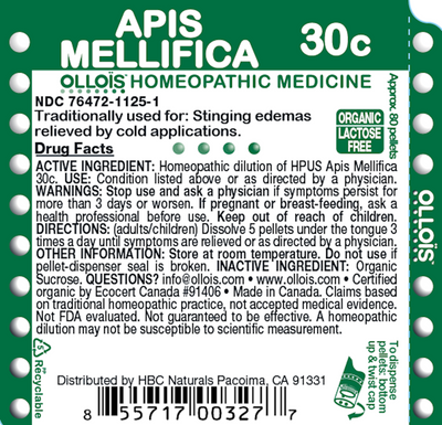 Apis Mellifica 30C Pellets, 80ct Curated Wellness