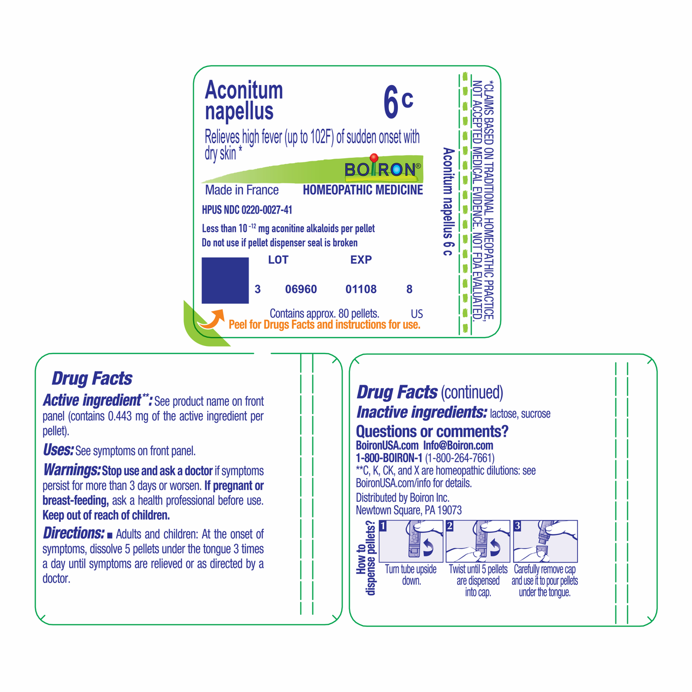 Aconitum napellus 6C 80 plts Curated Wellness