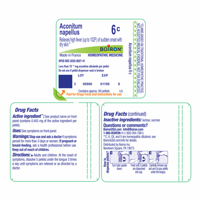 Aconitum napellus 6C 80 plts Curated Wellness