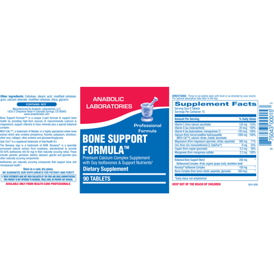 Bone Support Formula 90ct Curated Wellness