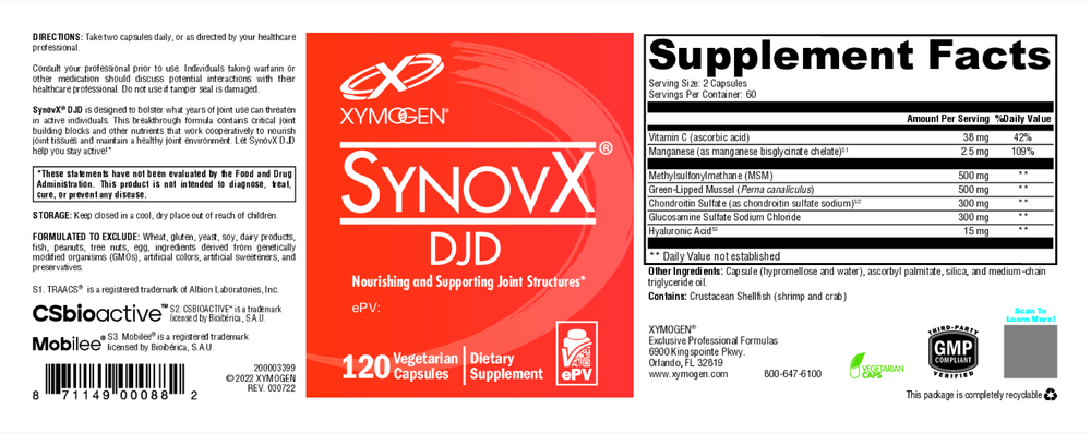 SynovX DJD 120 Capsules