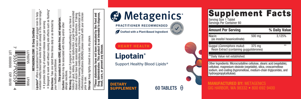 Lipotain 60 tabs