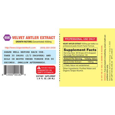 Velvet Antler Extract VAE 4500 1 fl oz