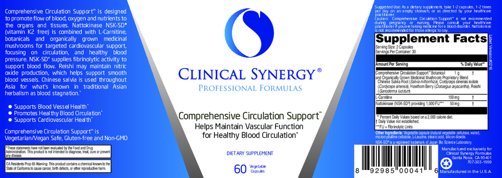 Comprehensive Circulation Support 60 cap