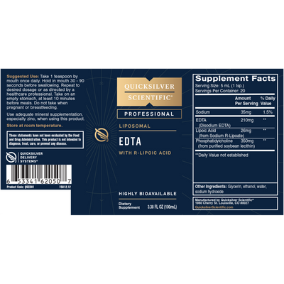 Liposomal EDTA with R-Lipoic Acid