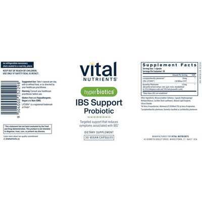 Hyperbiotics IBS Support Prob 30 caps