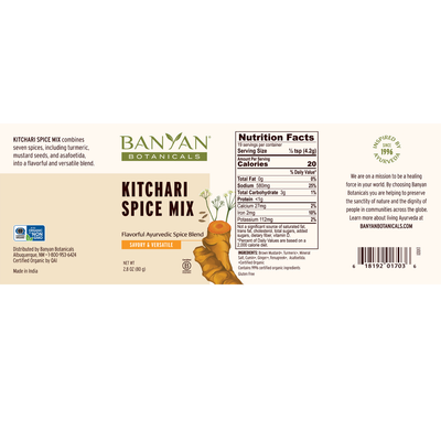 Kitchari Spice Mix 3.5 oz Curated Wellness
