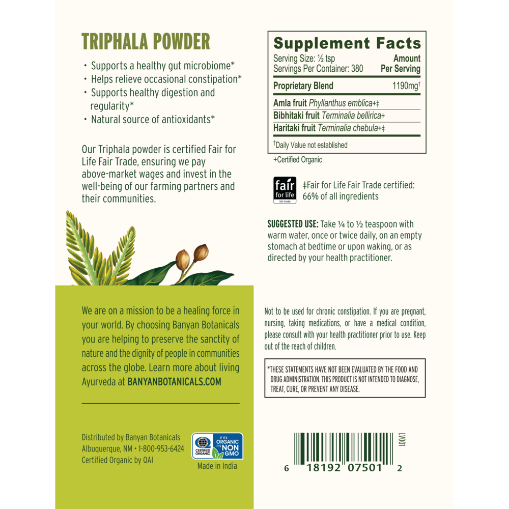 Triphala Powder  Curated Wellness
