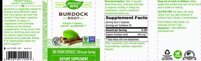 Burdock Root 950 mg