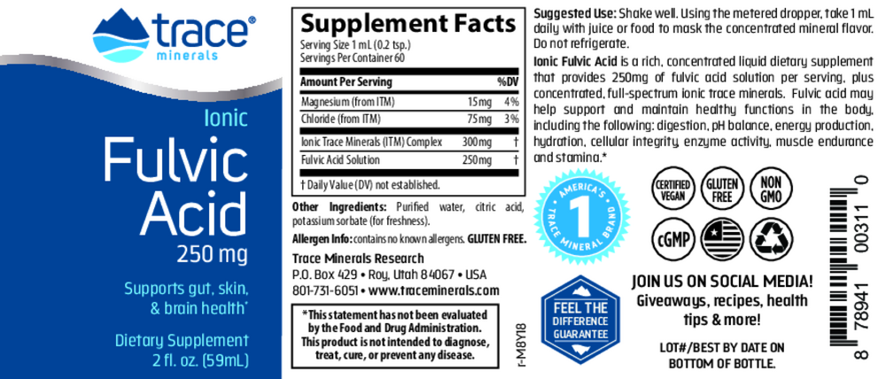 Ionic Fulvic Acid with ConcenTrace