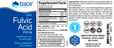 Ionic Fulvic Acid with ConcenTrace