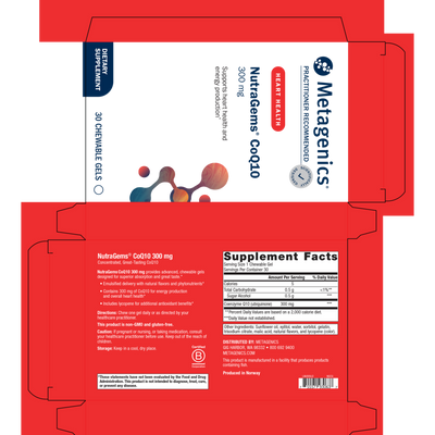 NutraGems CoQ10 300 30 Chewable Gels