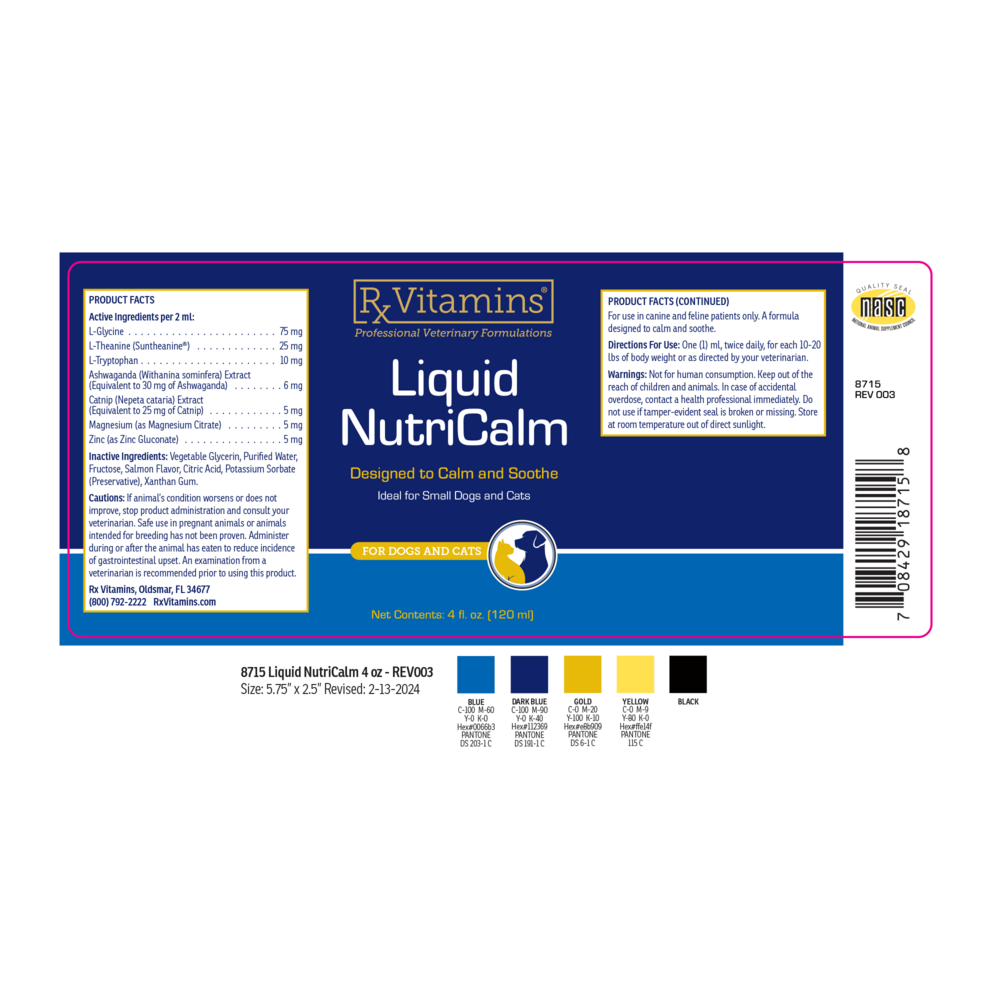 Liquid NutriCalm Dogs & Cats  Curated Wellness