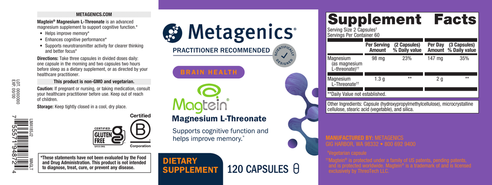 Mag L-Threonate 120 Capsules