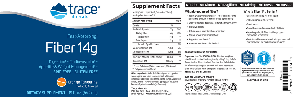 Fiber 14 g 15 fl oz