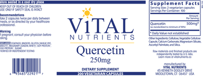 Quercetin 250 mg