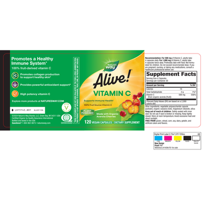 Alive! Immune Support Vit C 120 vegcap