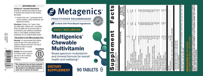 Multigenics Chewable Orange