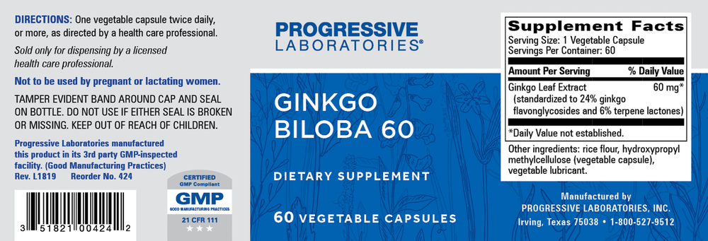 Ginkgo Biloba 60