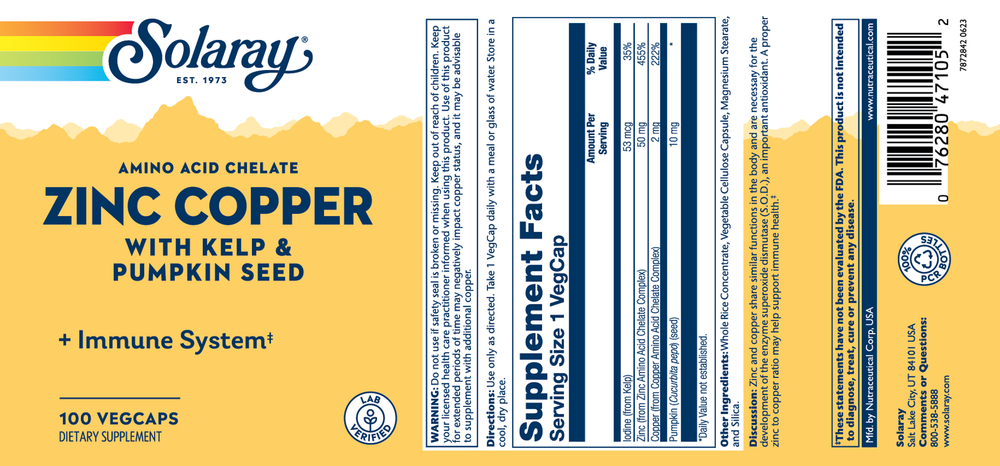 Zinc Copper Amino Acid Chel