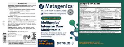 Multigenics Int, Care w/out Iron 180t