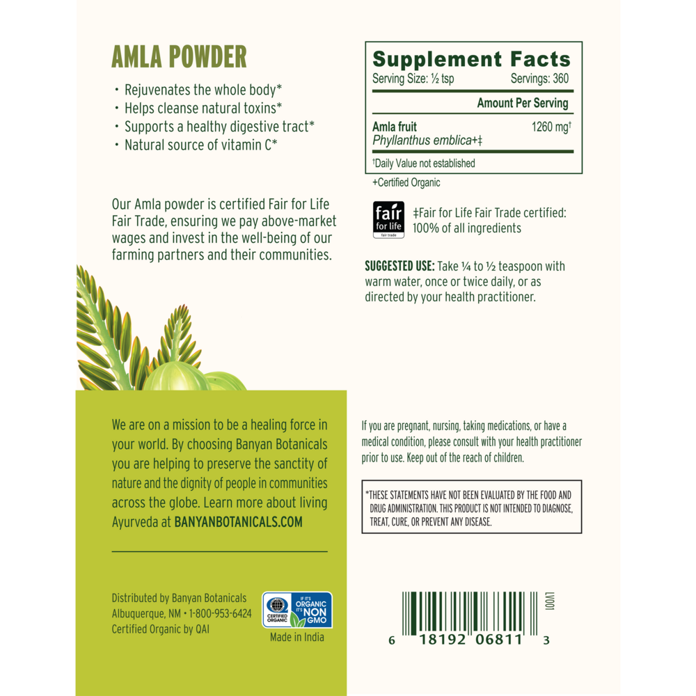 Amalaki Fruit Powder, Organic  Curated Wellness