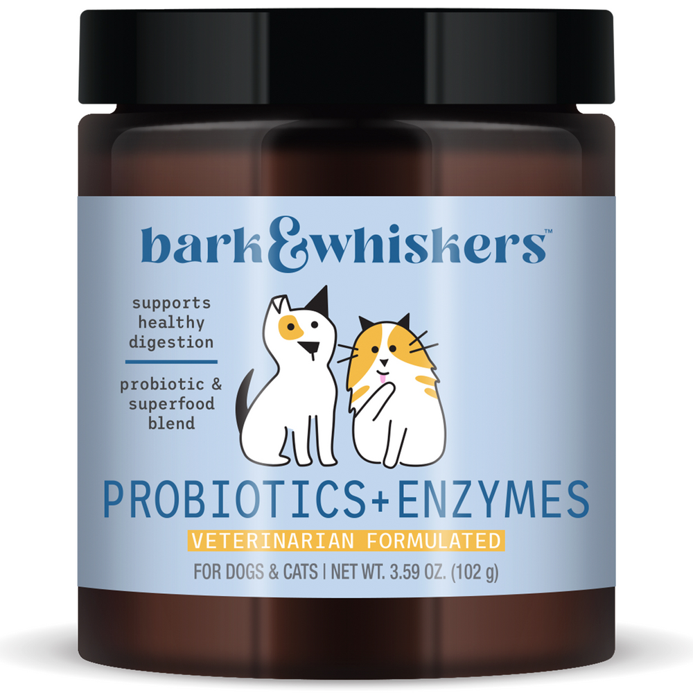  Bark & Whiskers® Probiotics + Enzymes for Cats and Dogs Curated Wellness