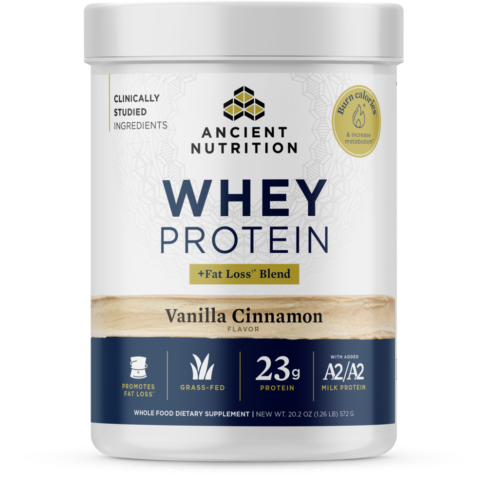  Whey Protein - Powder - Fat Loss Blend - Cinnamon Vanilla - 18srv Curated Wellness