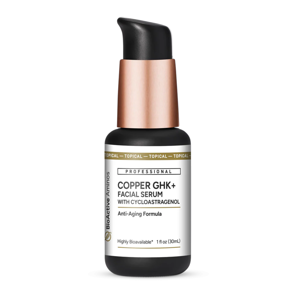  Copper GHK+ Facial Serum with Cycloastragenol Curated Wellness