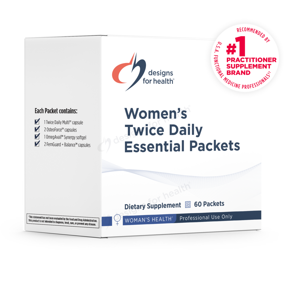  Women's Twice Daily Essential Packets Curated Wellness