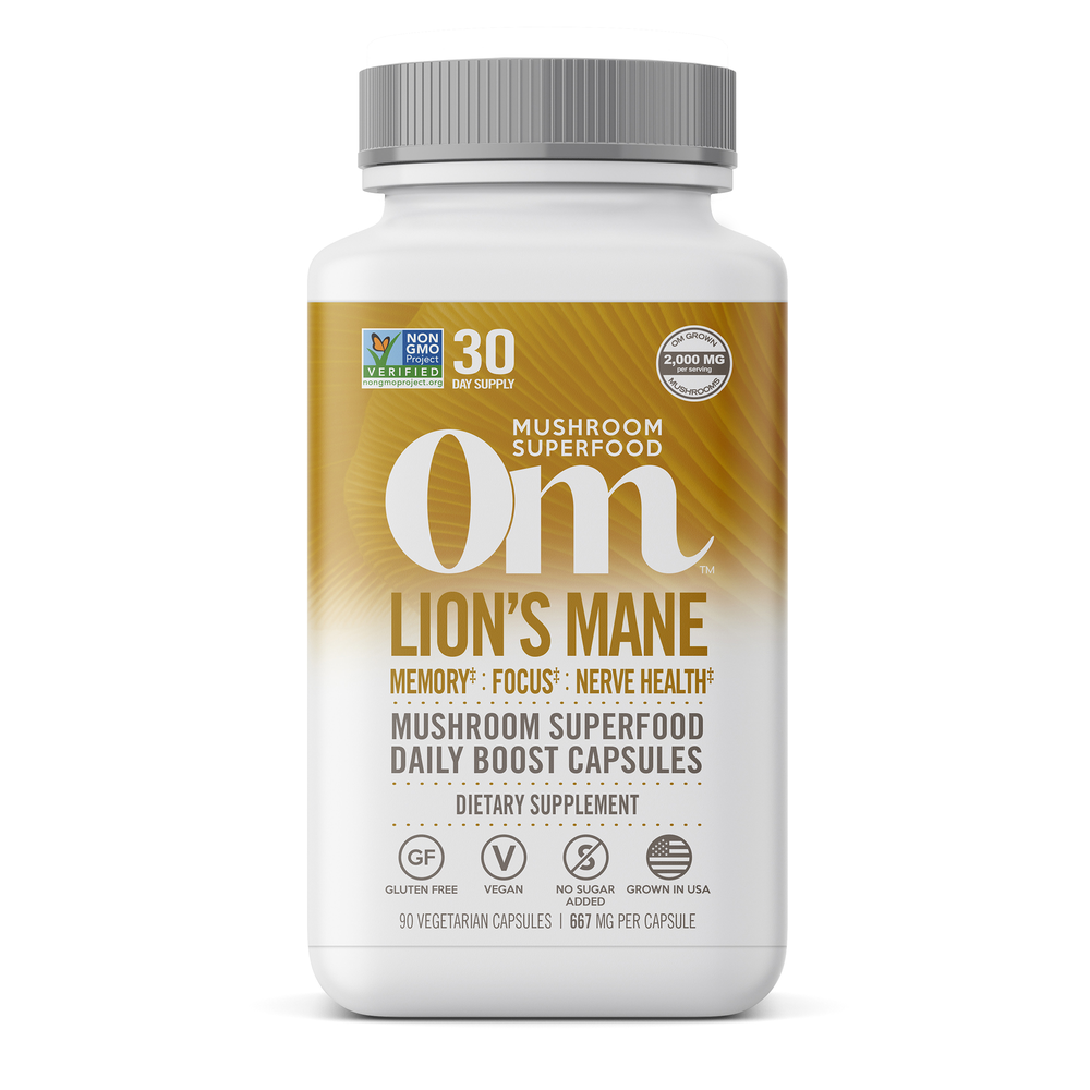  Lion's Mane Mushroom Superfood Capsules Curated Wellness