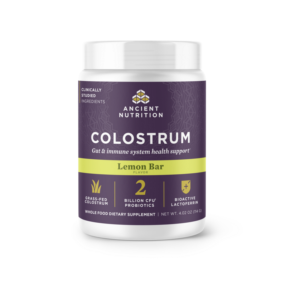  Colostrum Powder Gut & Immune System Health, Lemon Bar Flavor Curated Wellness