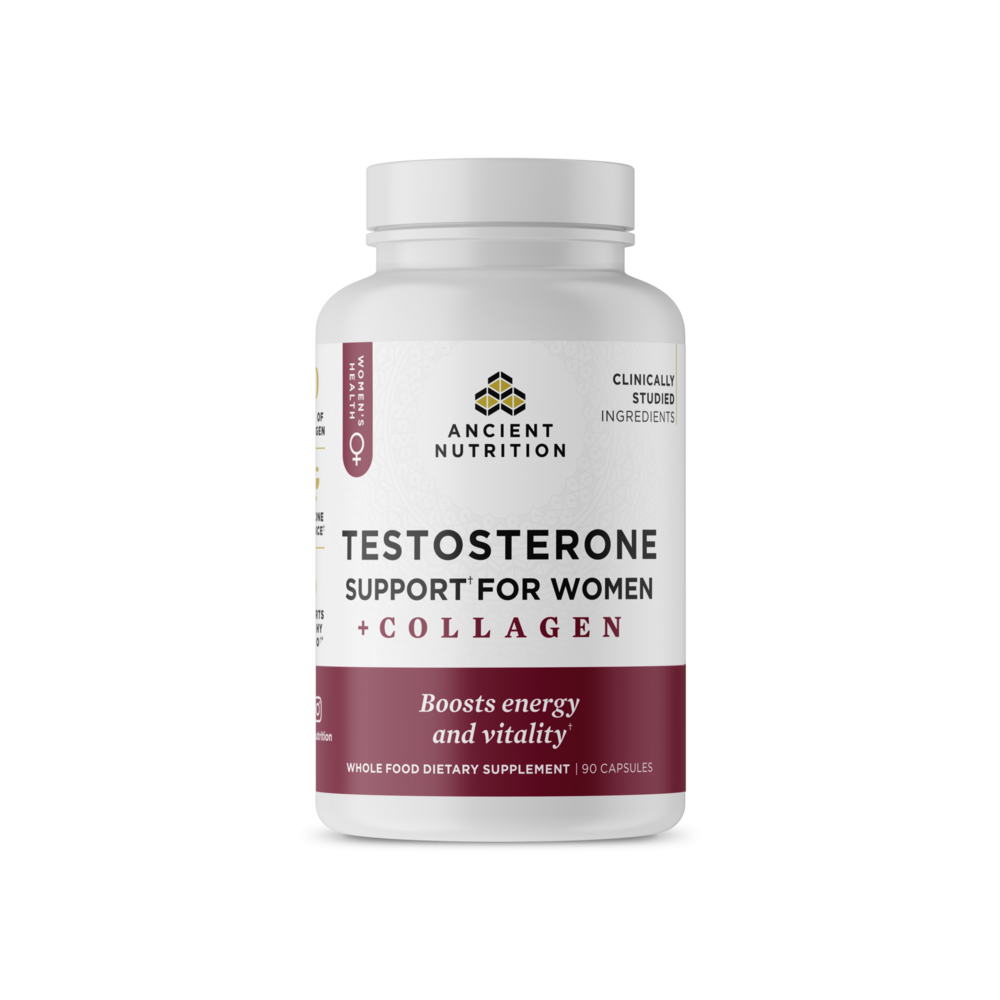  Testosterone Support for Women + Collagen Curated Wellness