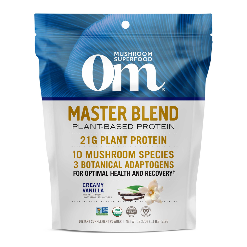  Mushroom Master Blend Vanilla Protein Curated Wellness