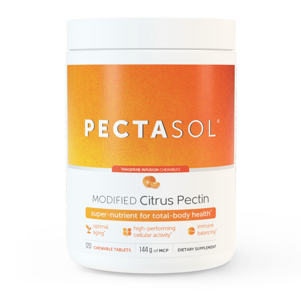  PectaSol-C Modified Citrus Pectin Chewable Tablets - Tangerine Flavor Curated Wellness