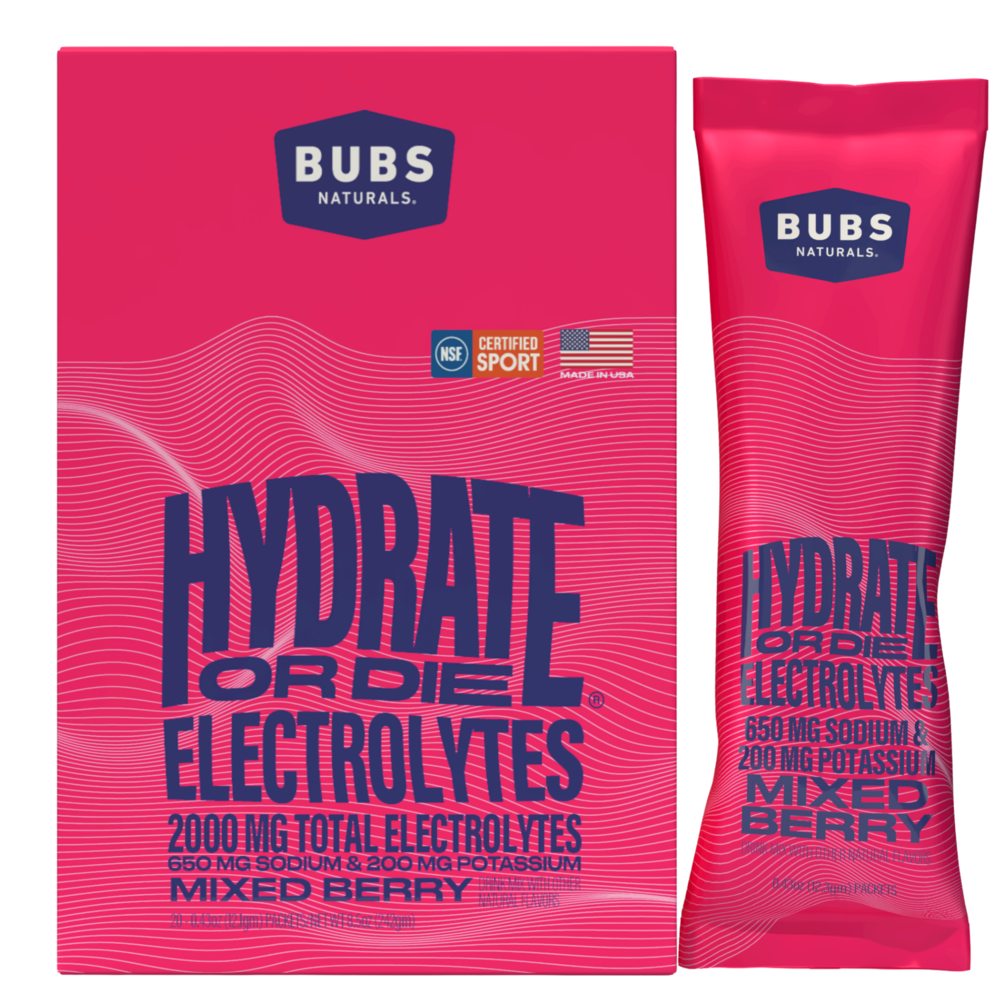  Hydrate or Die Electrolytes - Mixed Berry Curated Wellness