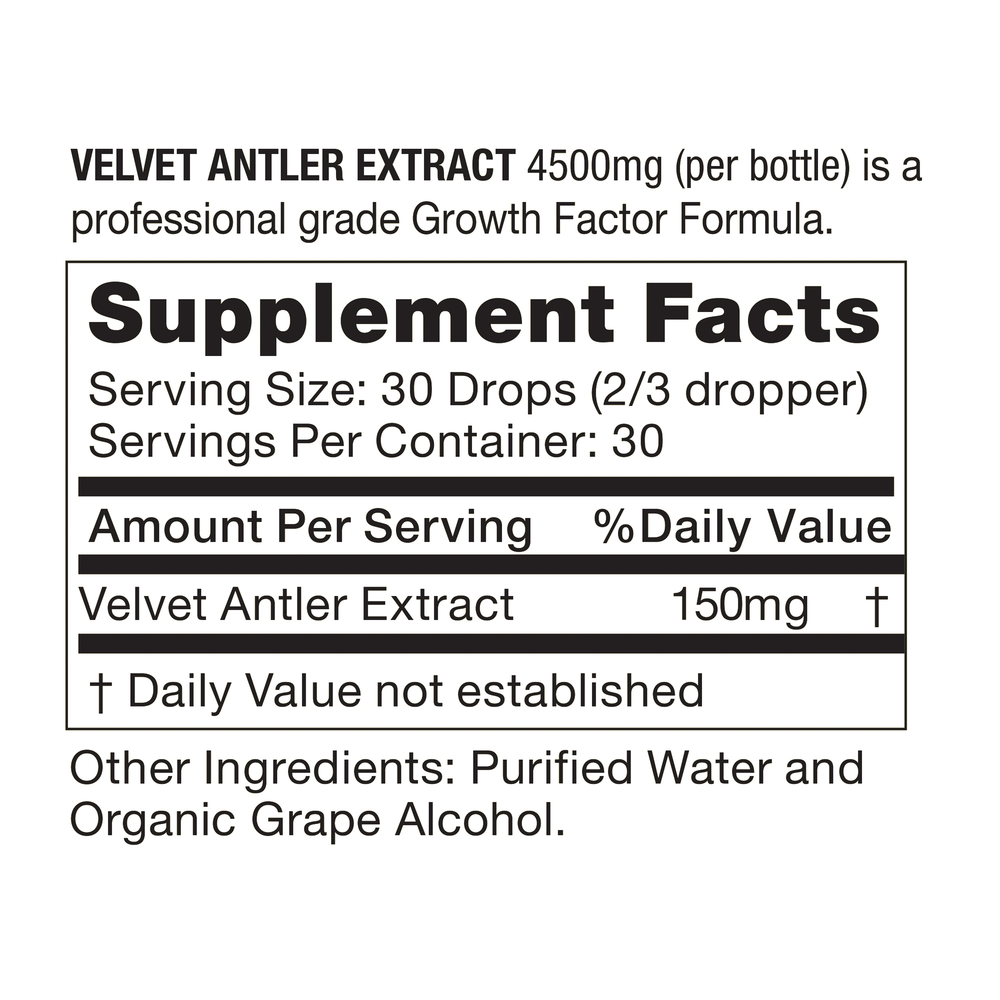 Velvet Antler Extract VAE 4500 1 fl oz