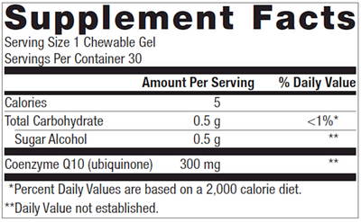 NutraGems CoQ10 300 30 Chewable Gels