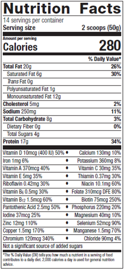 Ketogenic Shake, Vanilla (California Only)