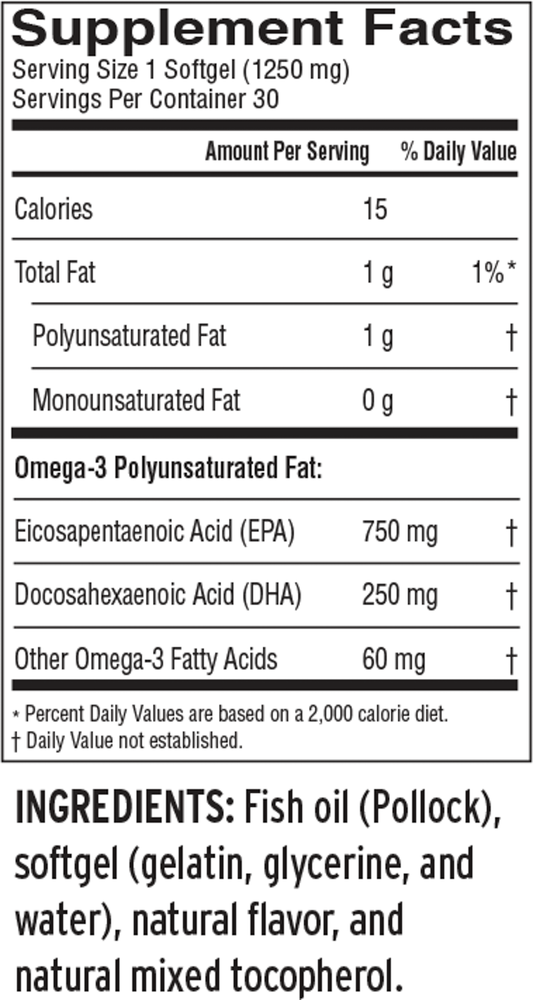 Ideal Omega3 30 gels Curated Wellness
