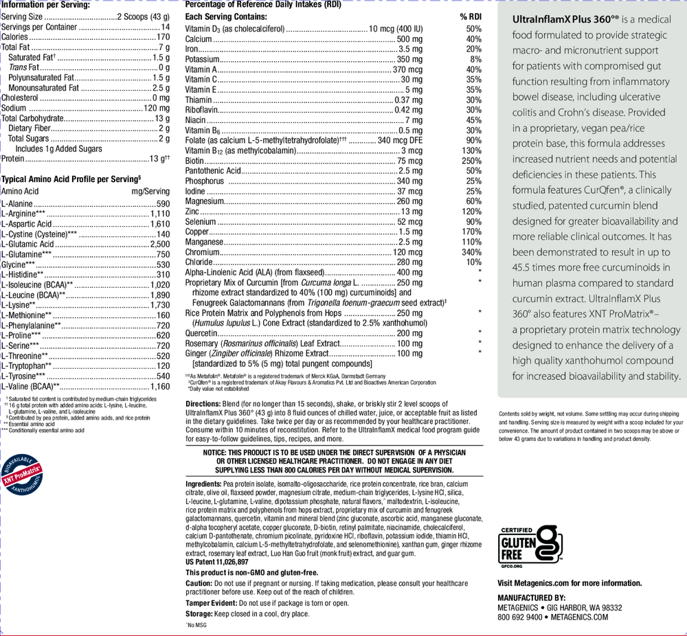  UltraInflamX Plus 360®, Mango (California Only) Curated Wellness