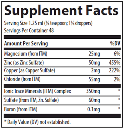 Liquid Ionic Zinc 50mg